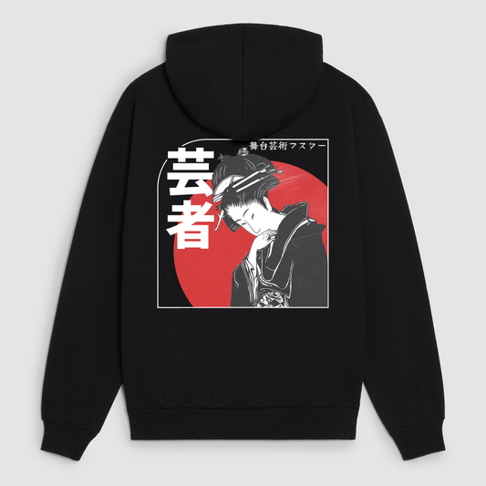 Japanese Geisha Graphic Hoodie – Traditional Aesthetic Design